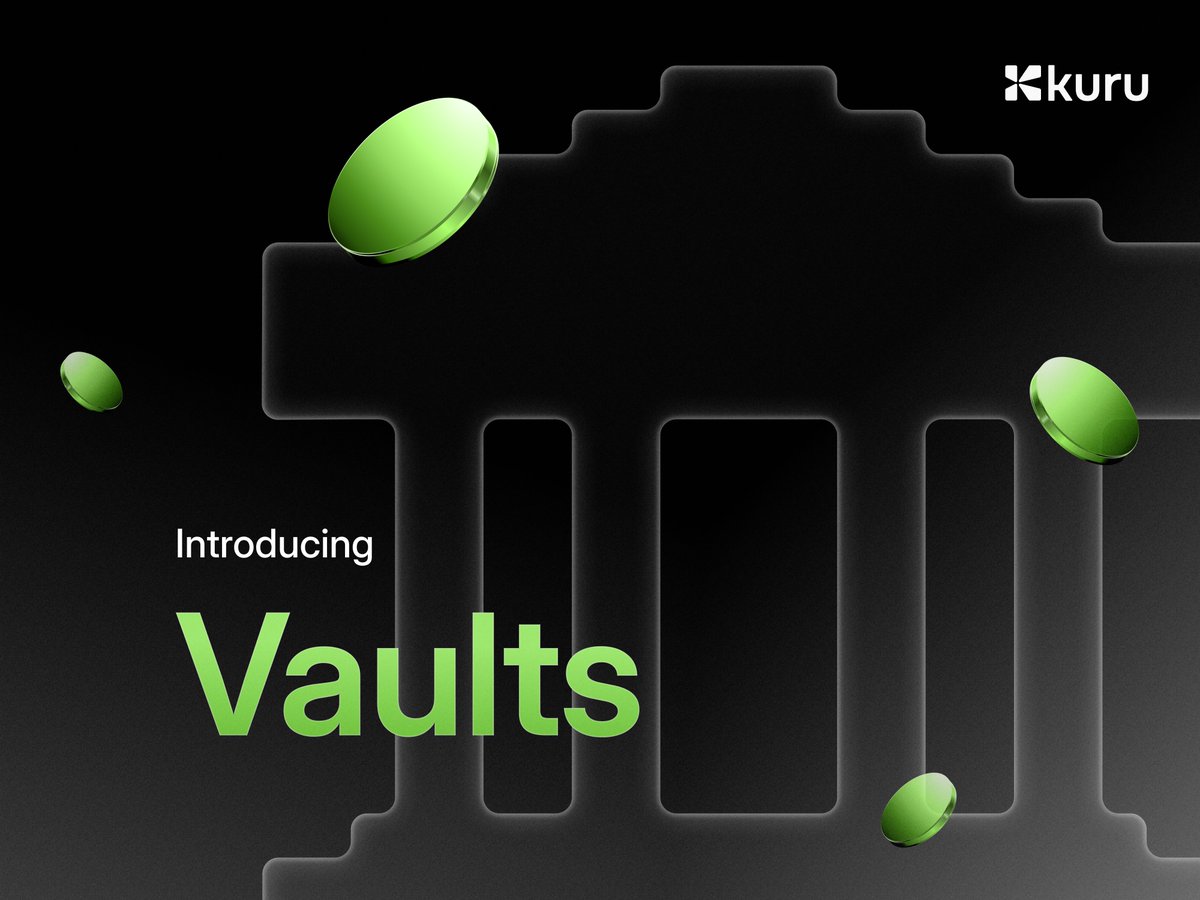 KuruExchange's tweet image. Introducing Vaults

Vaults democratize access to market making strategies while providing deep liquidity for major pairs.

Deploy liquidity. Earn yield. Become a market maker.