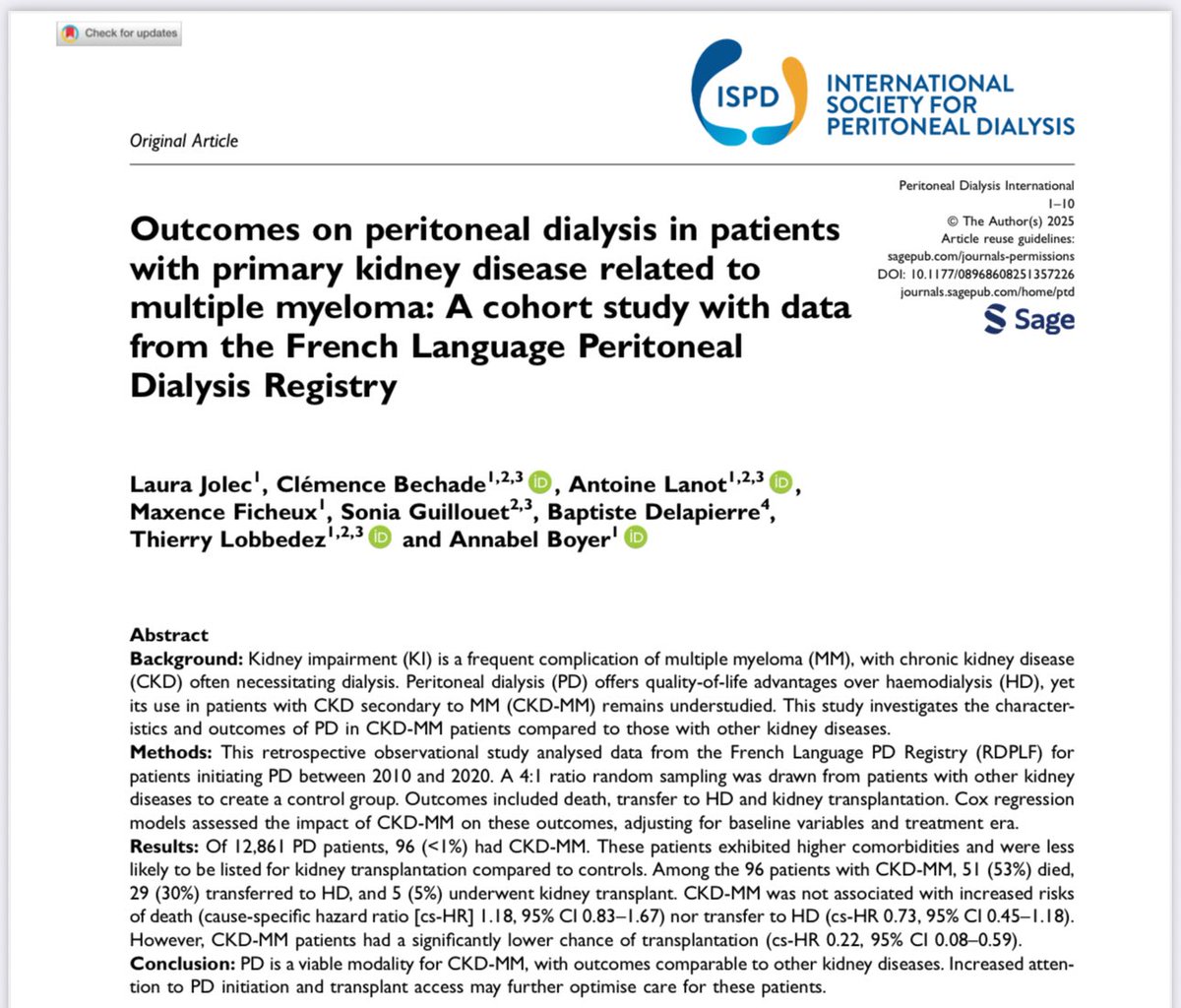 Int. Soc. of Peritoneal Dialysis North America Ch. tweet media