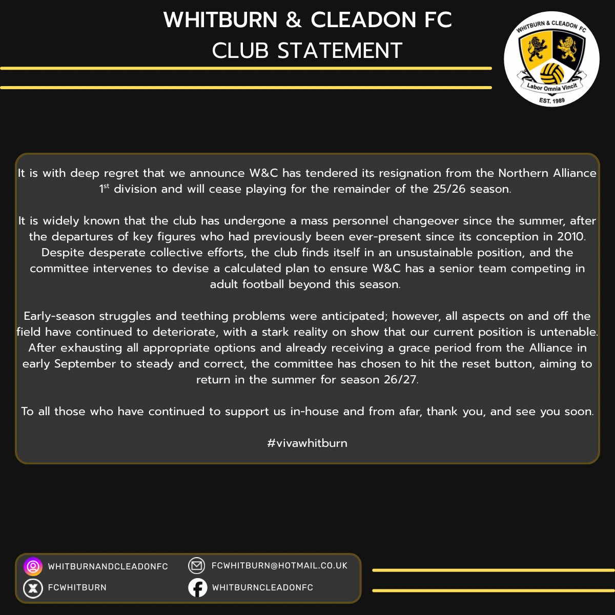 Club Statement.