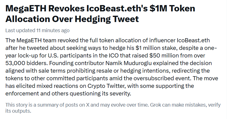 not been a good week for ico beast, yikesss

dunked by cobie, now megaeth allo is fully revoked