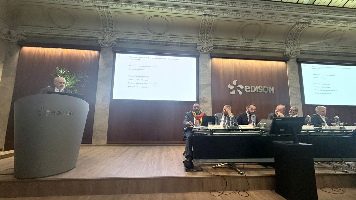 On 7th November, UNAFRI participated in the international seminar organized by the International Scientific and Professional Advisory Council (ISPAC), held at Palazzo Edison in Milan, titled “Curbing Trafficking in Cultural Property: A Path for Global Strategy?” The event brought