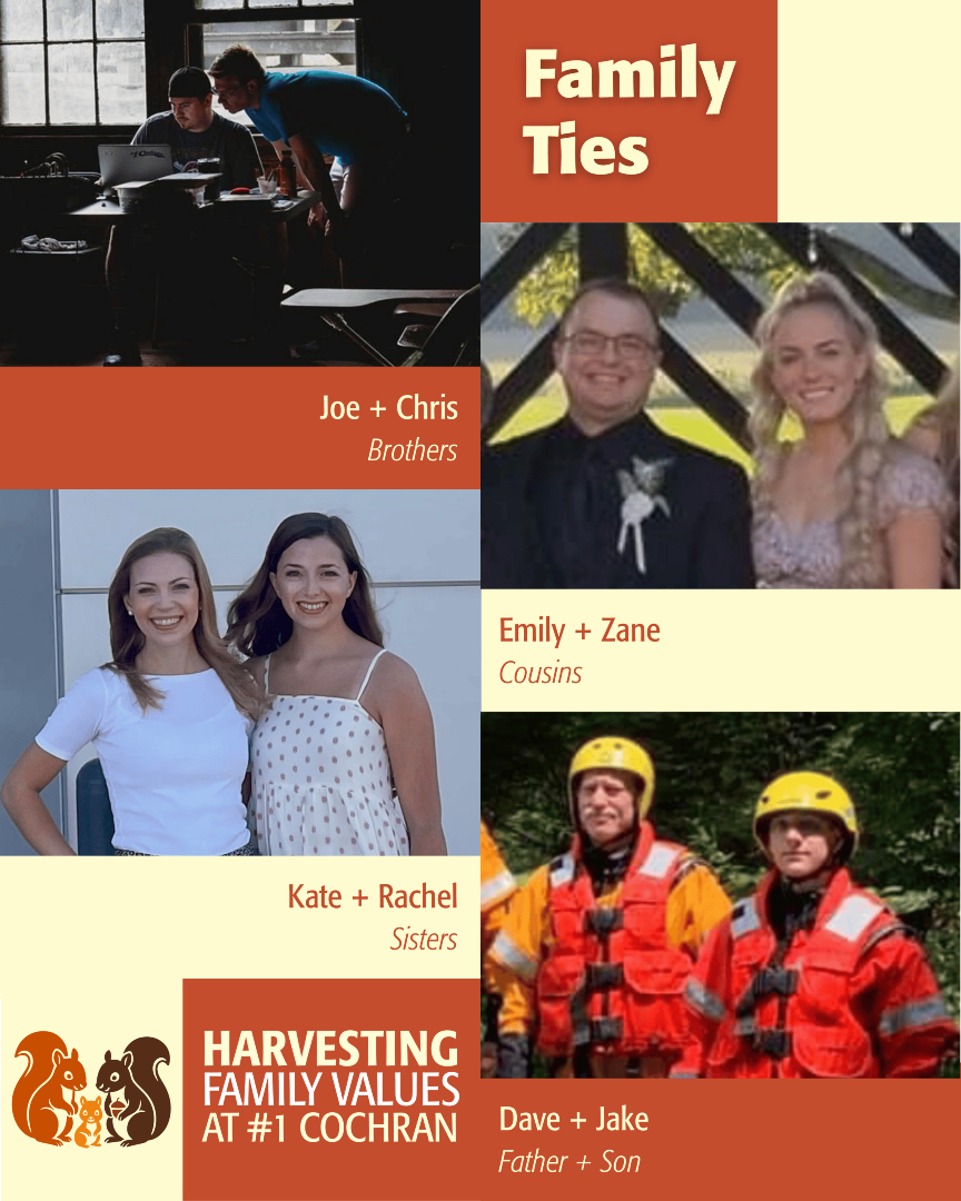 Family means more when it’s built on shared goals, inside jokes, and a love for what we do. 💛

This week, our Family Ties series continues - celebrating the teammates, relatives, and real-life friends who make #1 Cochran feel like home.

#1Cochran