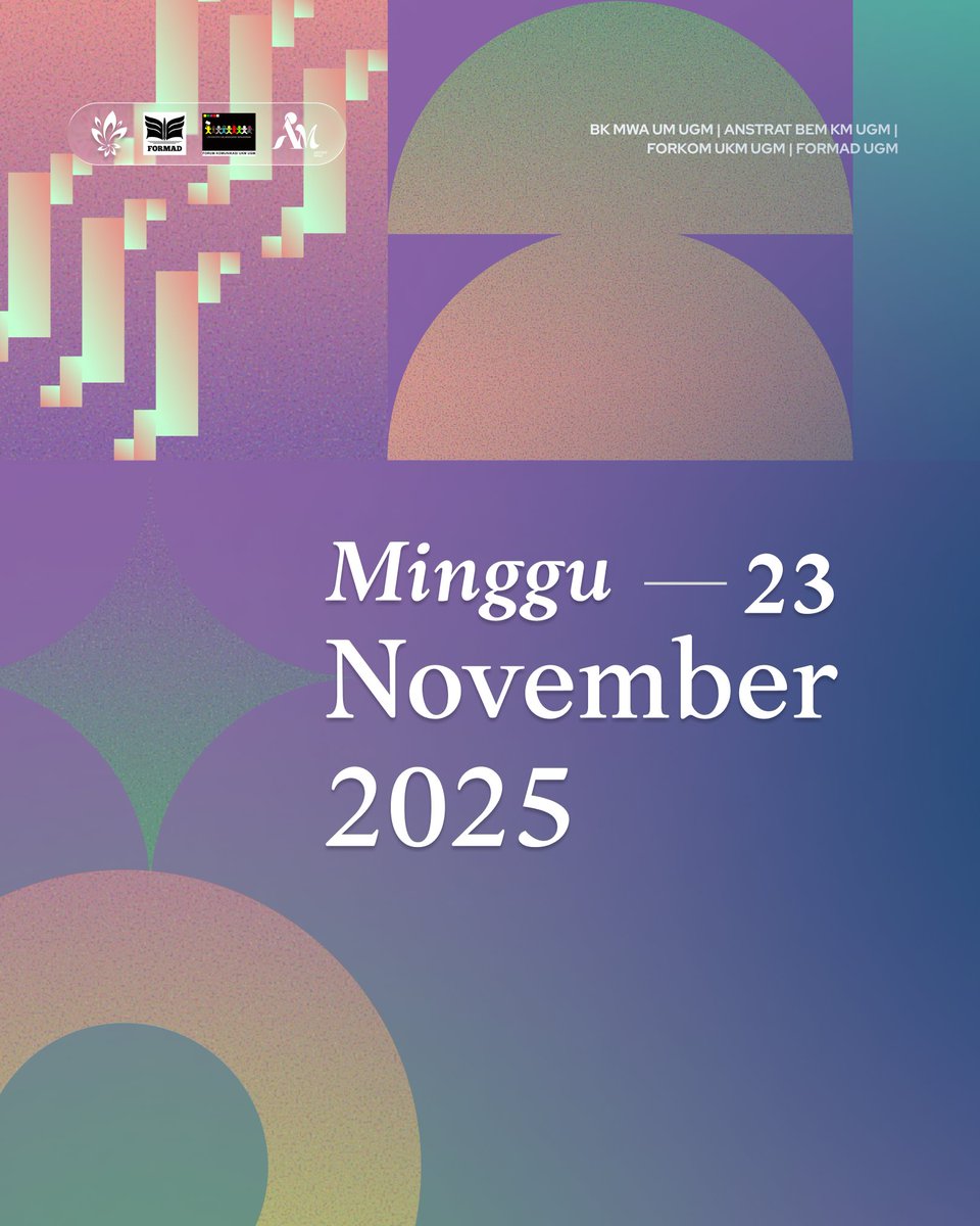 mwaum_ugm's tweet image. ‼️[𝗔𝗿𝗲 𝘆𝗼𝘂 𝗿𝗲𝗮𝗱𝘆 𝗳𝗼𝗿 𝘁𝗵𝗶𝘀?]‼️

𝐆𝐚𝐝𝐣𝐚𝐡 𝐌𝐚𝐝𝐚 𝐈𝐧𝐭𝐞𝐥𝐥𝐞𝐜𝐭𝐮𝐚𝐥 𝐂𝐥𝐮𝐛 𝟐𝟎𝟐𝟓 

𝗚𝗜𝗖 𝟮𝟬𝟮𝟱 menjadi ajang bernalar kritis dan refleksi bagi civitas akademika UGM dalam membedah isu-isu aktual mengenai pendidikan Indonesia
