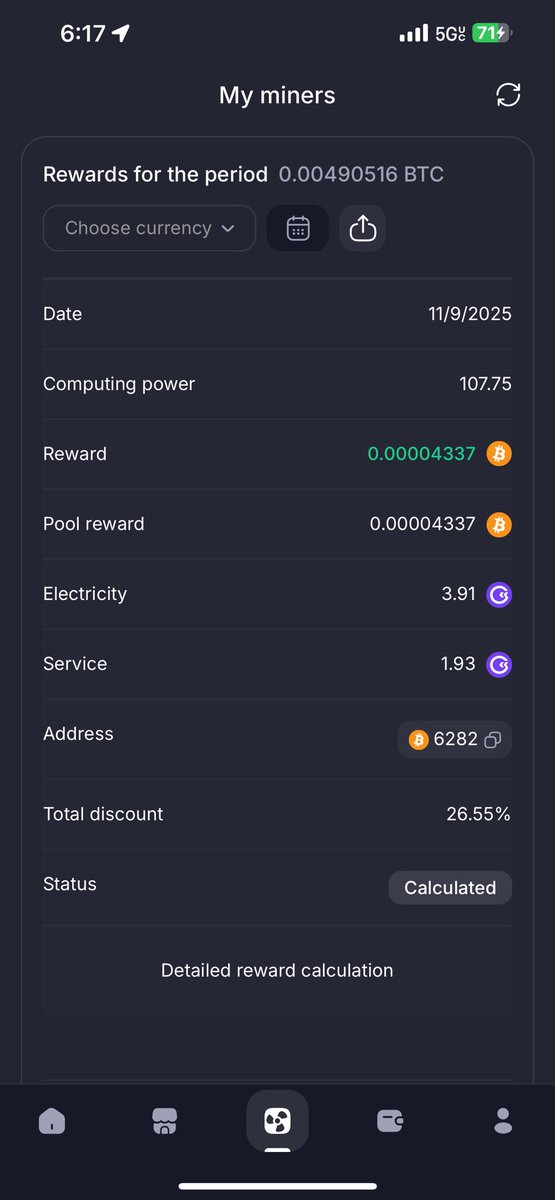 SenseiGoMining's tweet image. GOOD MORNING WORLD! 🌍⚡️
Bitcoin’s been climbing steadily the past few days — and that means my daily reward value keeps increasing! 💪
I’m still reinvesting every single day into TH to make my strongest miner even stronger!

🚀 New Total Power: 107.92 TH/s @ 15 W/TH
💎 Total…