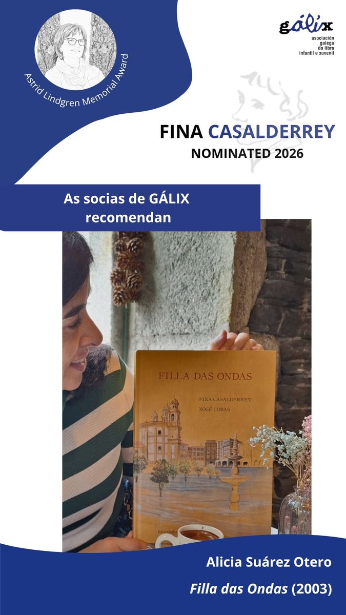 GALIX_'s tweet photo. A nosa socia Alicia Suárez recomenda unha nova obra da candidata aos premios ALMA, Fina Casalderrey. https://t.co/xta0bDEGkY