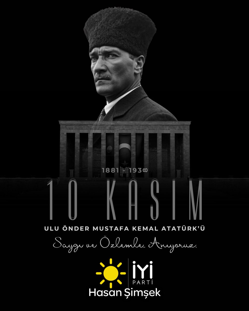 Cumhuriyetimizin kurucusu ulu Önder Mustafa Kemal Atatürk'ü, aramızdan ayrılışının 87. Yıldönümünde sevgi, saygı ve özlemle anıyoruz.