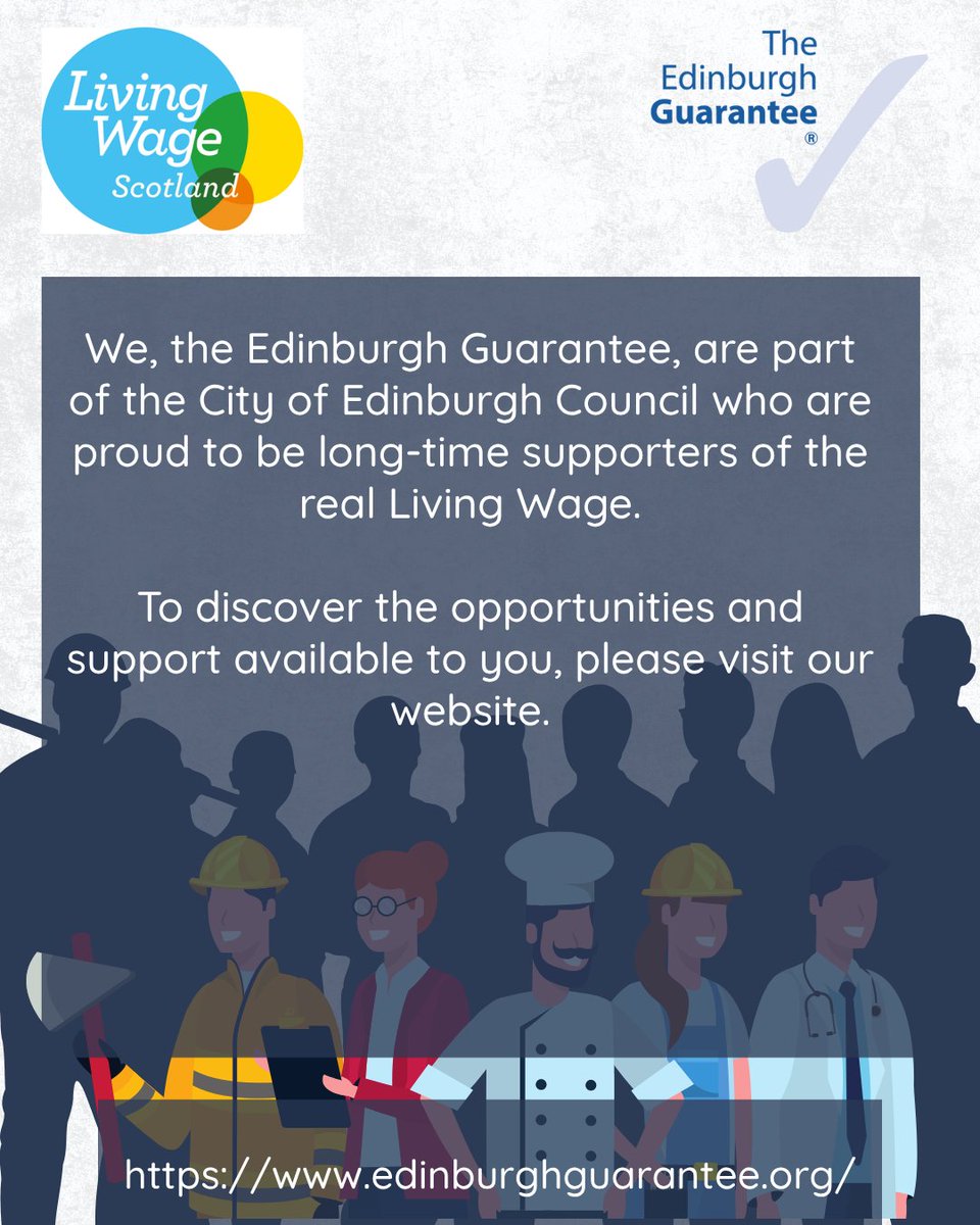 edinguarantee's tweet image. Living Wage Week is here! From 10 to 16 November, we celebrate the real Living Wage and the incredible employers making a difference 💙

Get involved: scottishlivingwage.org/living-wage-we…

#LivingWageWeek #FairPay #SupportWorkers #ScottishJobs #LivingWage #EdinburghGuarantee