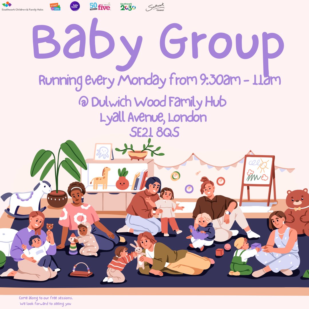 C_D_cfc's tweet image. Our Baby Group sessions are the perfect place for your little one to explore through play while you connect with other parents 💕