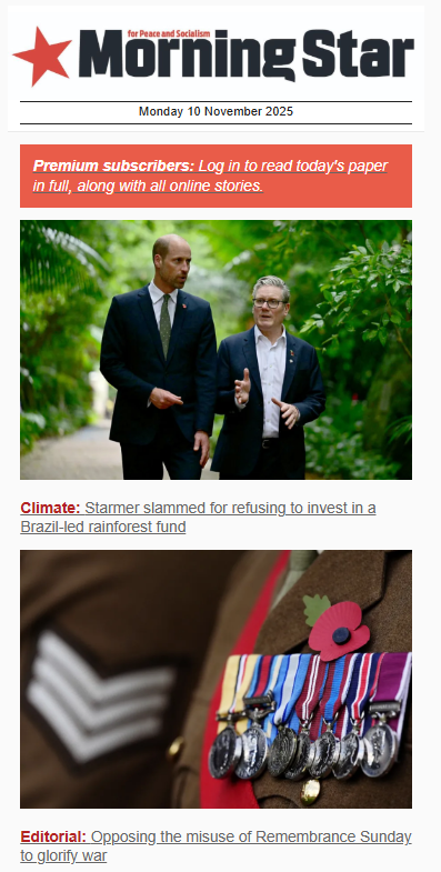 Labour4S's tweet image. Reject the capitalist variants and receive a daily dose of socialism in your inbox. Sign up to the free Morning Star daily newsletter here: morningstaronline.us19.list-manage.com/subscribe/post…