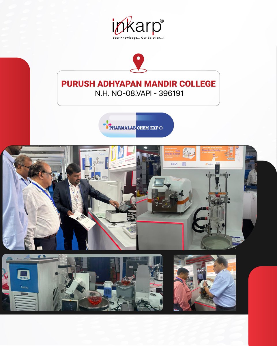 inkarpindia's tweet image. A heartfelt thank you to everyone who visited Inkarp Instruments at PharmaLab Chem Expo 2025 – Vapi!
Your energy &amp;amp; curiosity made it a success. Together, we’re shaping the future of science with precision, innovation &amp;amp; trust.💡
#PharmaLabChemExpo #InkarpInstruments #LabInnovation