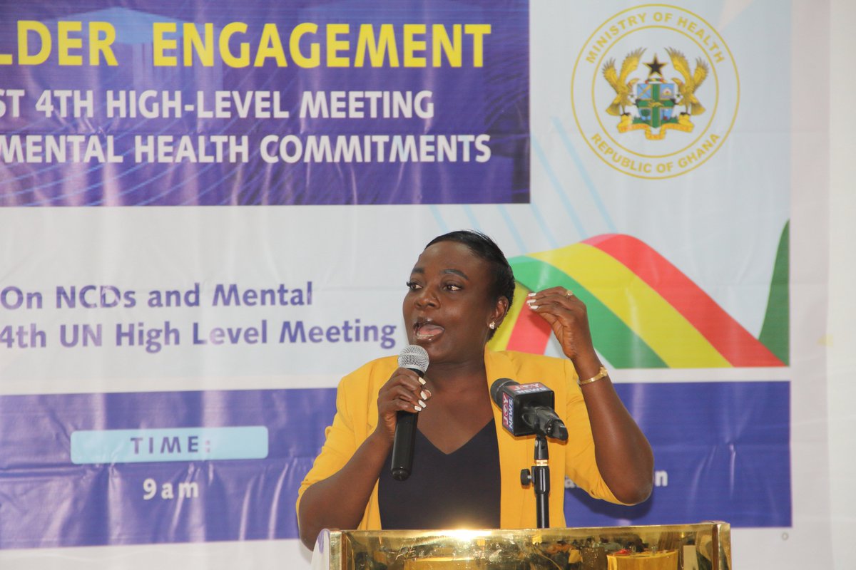 GhanaNcd's tweet photo. Katherine Berko, a person living with #endometriosis for 30+ years, shared her journey of #pain #misdiagnosis &amp; #stigma. She highlighted the #mentalhealth impact of chronic illness: “It’s the worst place to be when you’re in pain and told nothing is wrong. 
#ActOnNCDs #LeadOnNCD https://t.co/K8LryTkL6F