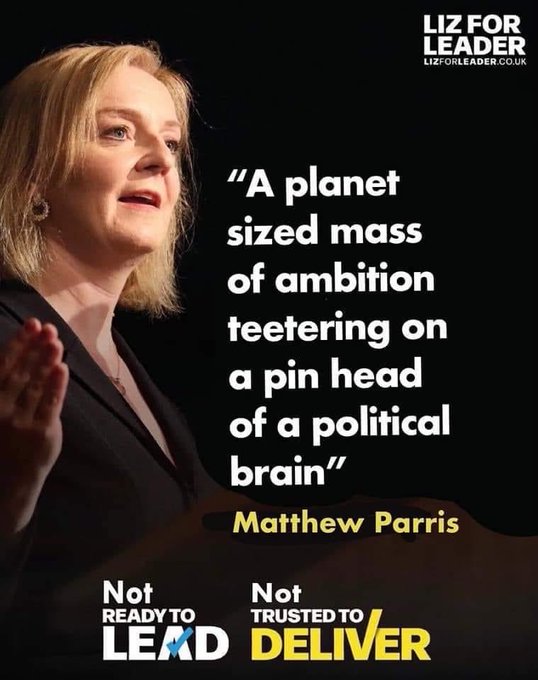 <a href="/trussliz/">Liz Truss</a> Here's a thought... What if you hadn't interfered and tanked the economy... 🤔
#Trussonomics #ToxicSalad