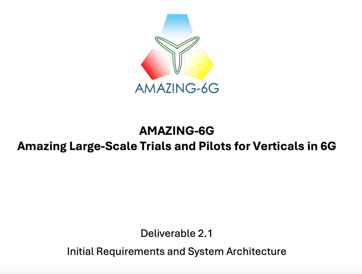 AMAZING6G - Amazing Large-Scale Trials and Pilots tweet media