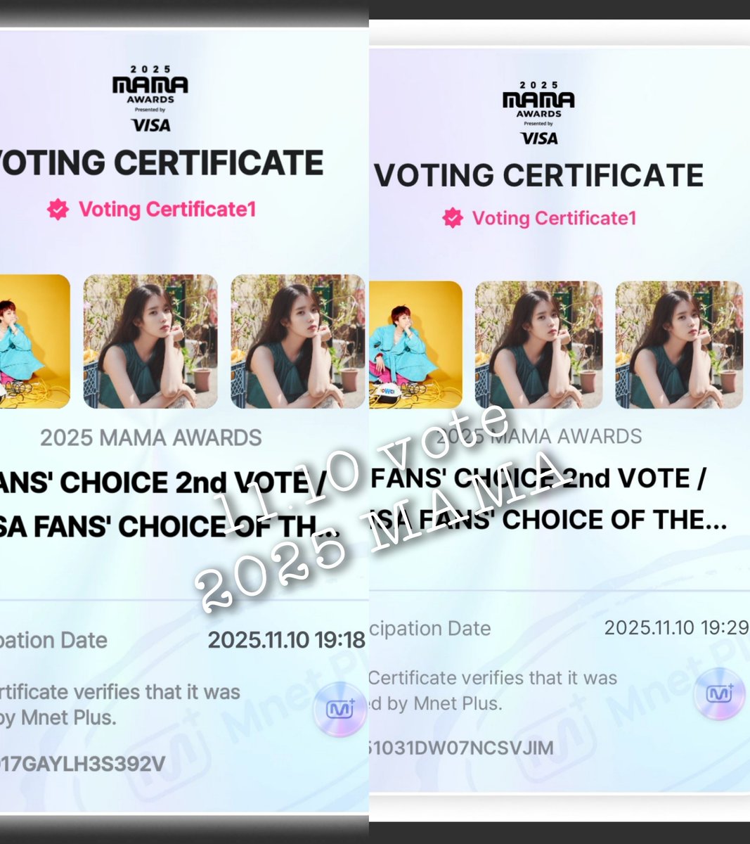 _itsmerys's tweet image. 🚨 LAST DAY TO VOTE FOR @_IUofficial

🗳️2025 MAMA AWARDS 
✓  Fans' Choice 2nd Vot
✓  Visa Fans' Choice of the Year 
#2025MAMAVOTE #IU