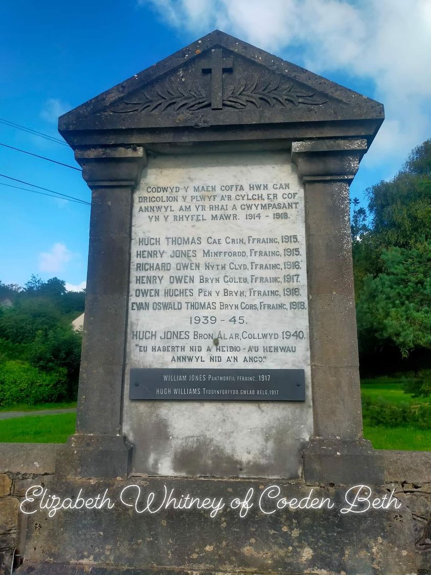 Talwrn, Anglesey.
#WeWillRememberThem #WarMemorial #Talwrn #Anglesey #WW1 #WW2