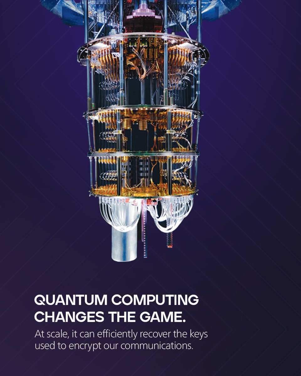 TIIuae's tweet image. #QuantumComputing is already redefining cybersecurity. The encryption we trust today will not survive tomorrow, which is why Post-Quantum Cryptography is not optional, it is essential.

Join TII at CyberQ 2025:🔗 cyberq.ae

#TII #QuantumComputing #Cybersecurity