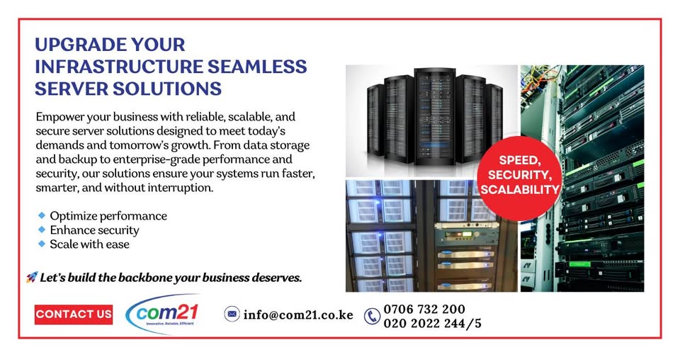 ComTwentyOne_'s tweet image. Upgrade Your Business Backbone! Your data deserves a strong foundation. Talk to us today for reliable, scalable and stronger server solutions for your business.
#TechUpgrade #serversolutions