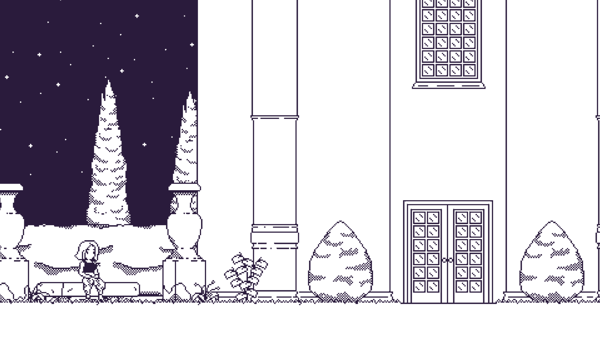 Donna the Firebreather: a 1-bit narrative-driven 2D pixelart sidescroller set in the city of Corado.

peli117.itch.io/donna-the-fire… by <a href="/Peli117/">Peli117 - WORKING ON "DONNA THE FIREBREATHER"</a>