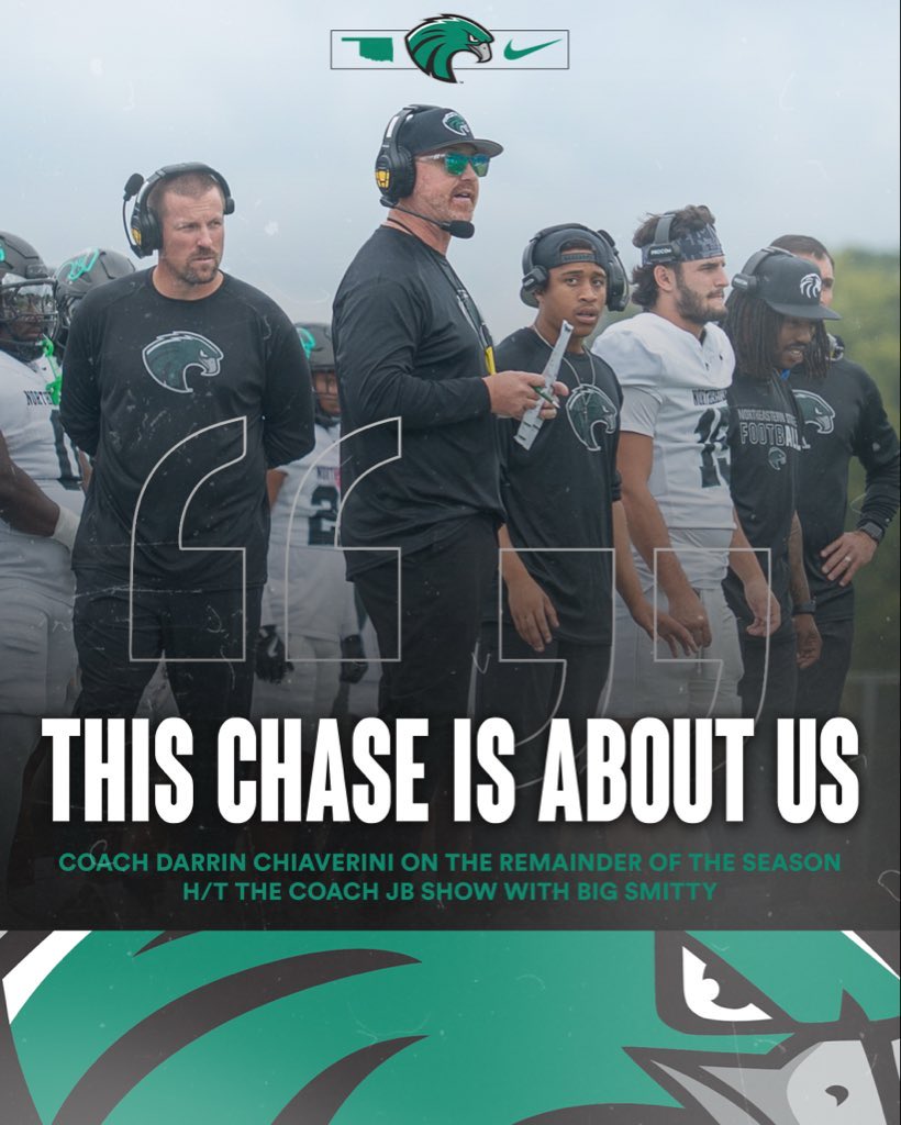 CoachChev6's tweet image. 1-0 Mindset! @NSU_Football has outscored our opponents 227-41 during our 5 game winning streak! Time to finish “The Chase” #GRIT #Come2TheQuah 👀🧩🏆🦅🔥🦅🔥🦅🔥🦅🔥🦅🔥🦅🔥🦅🔥🦅🔥🦅🔥