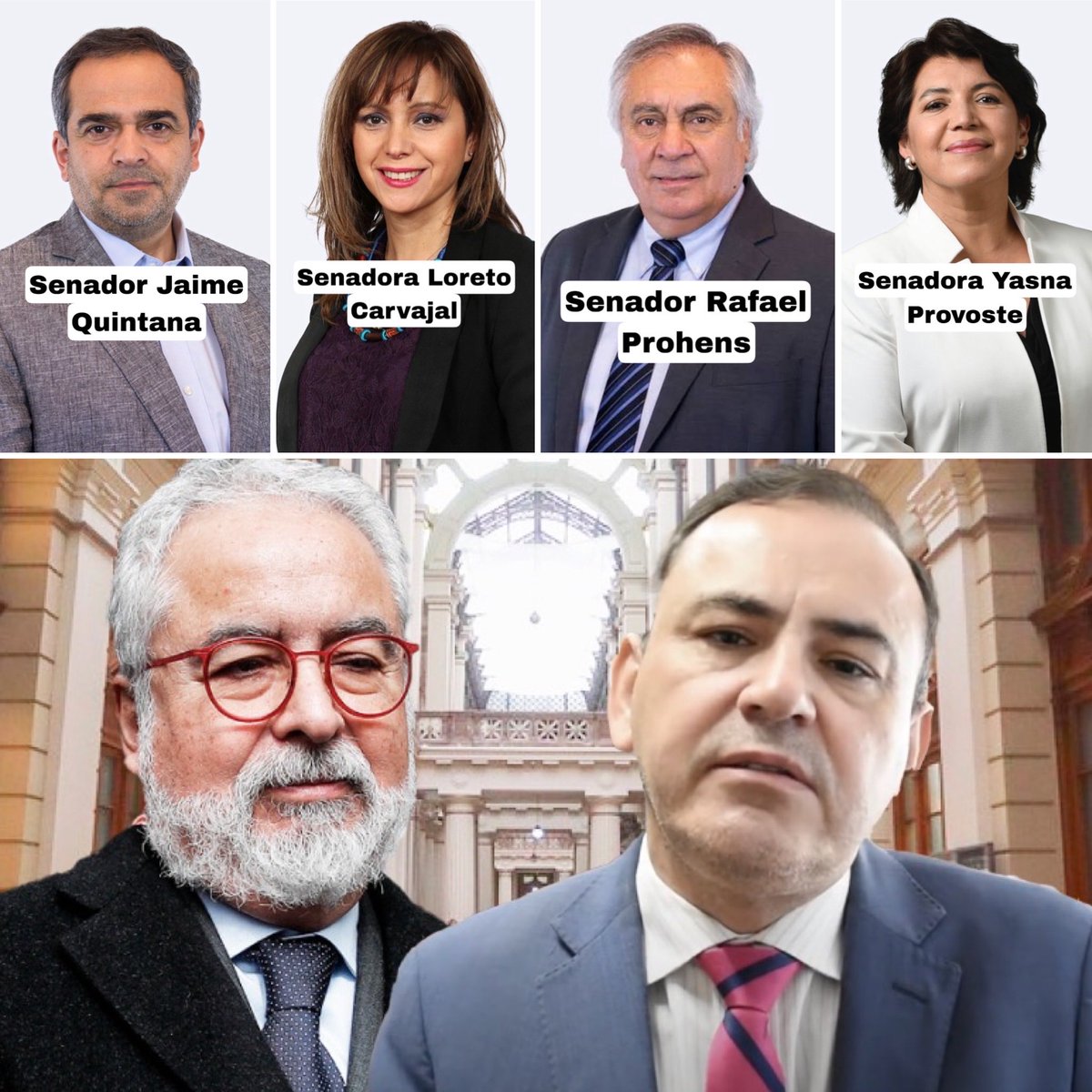 La fórmula de la red Hermosilla para salvar hoy a Ulloa en el Senado: se necesitan 26 votos afirmativos y varios no irán a la sesión o se abstendrán. Contexto: hay 2 senadores mencionados en chats de Ulloa, la señora de Gabriel Silver y uno que adelantó opinión desfavorable.