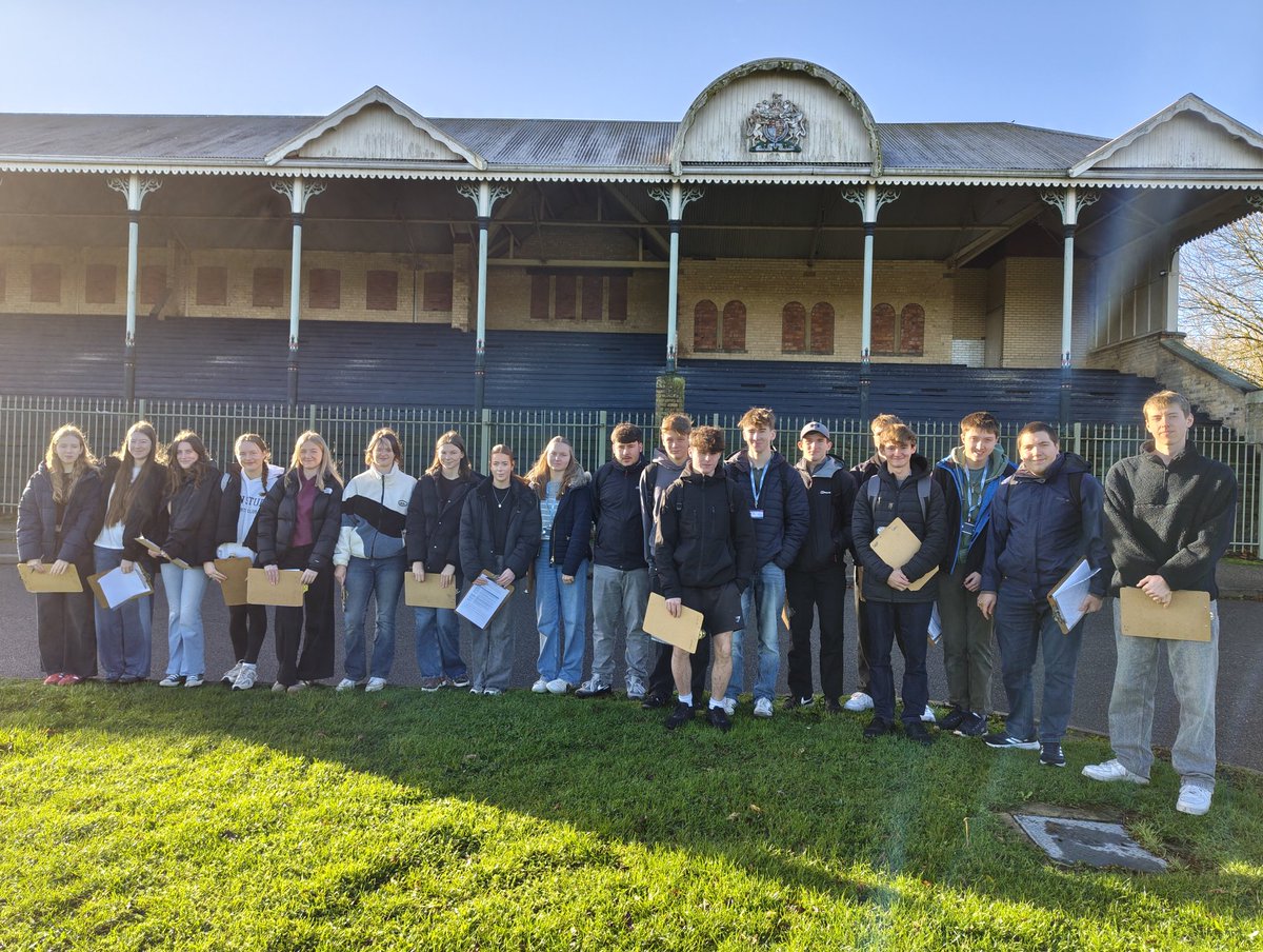 #WFSyear13 are out and about in the sunshine for their #changingplaces local study - looking at the changes in the West End of Lincoln