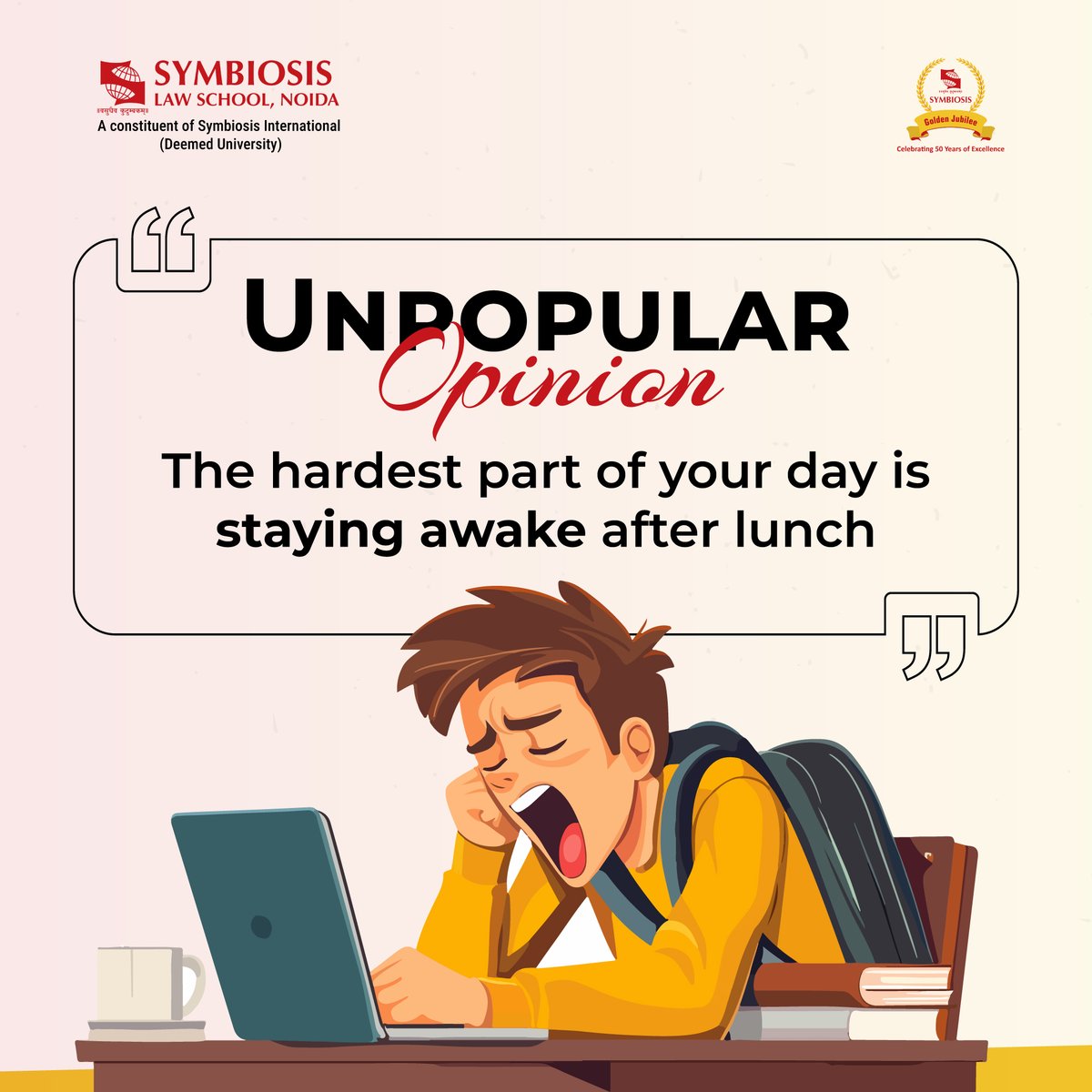 LawNoida's tweet image. Attendance: present. 
Attention span: missing.
.
.
.
#SLSNoida #studentlife #legalhumour #lawschoollife #lawstudents #classes