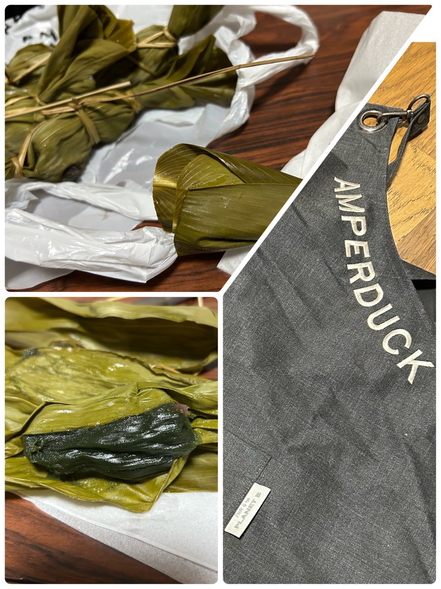 今日はDが💈組合で新潟へ
（慰安旅行的な？）
（残念（？）ながら日帰り）
体験レクでエプロンが必要だって言うから
パダのｶﾌｪｴﾌﾟﾛﾝ貸してやった（偉）（嫌々）
そのおかげ（？）で美味しい笹団子作って来たので許す👍