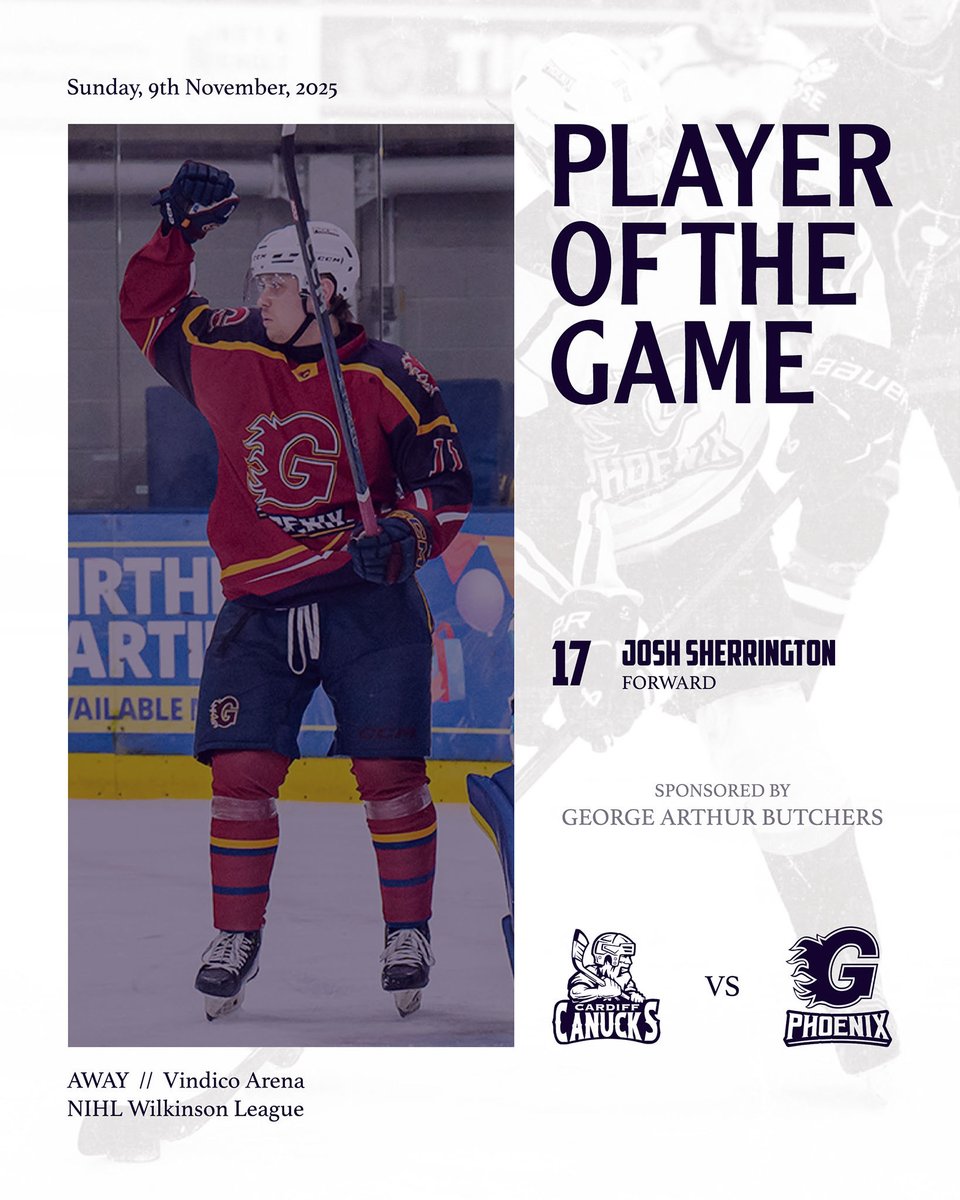 A busy weekend on the road 🚌 Player of the game 🆚 Lee Valley Lions &amp; Cardiff Canucks 🔥

Saturday | #9 - Sol Stoodley
Sunday | #17 - Josh Sherrington

#GuildfordPhoenix 🐦‍🔥