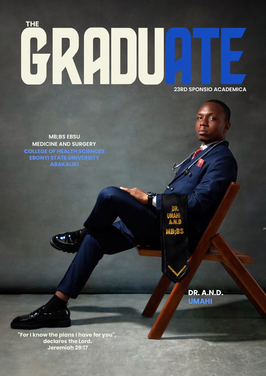 DerekTechReview's tweet image. 8 years, Endless lectures, Sleepless nights, Tears, laughter, and resilience. Today, it all paid off I can finally say the words I’ve dreamed of for so long; Dr. Derek, MBBS EBSU.From student to doctor this is not just a degree, it’s a story of grace, grit, and God.  #classof2017