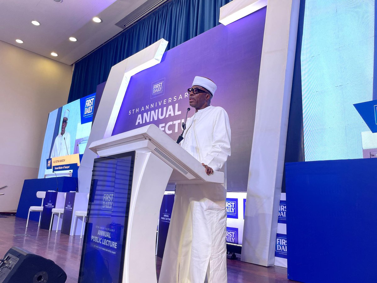 FirstDailyMedia's tweet photo. "Tinubu is neither invincible nor unbeatable he can be defeated in 2027."
A Thread ๐งต๐๐ฝ
Read through ๐ซฅ
โ Rt. Hon. Rotimi amaechi calls on the President to do better.
#firstdaily 5 years Anniversary
Themed
#howcanwemakeourvotescount
#Election2027
#TrendingNow
#trendingpost
@FirstDailyMedia