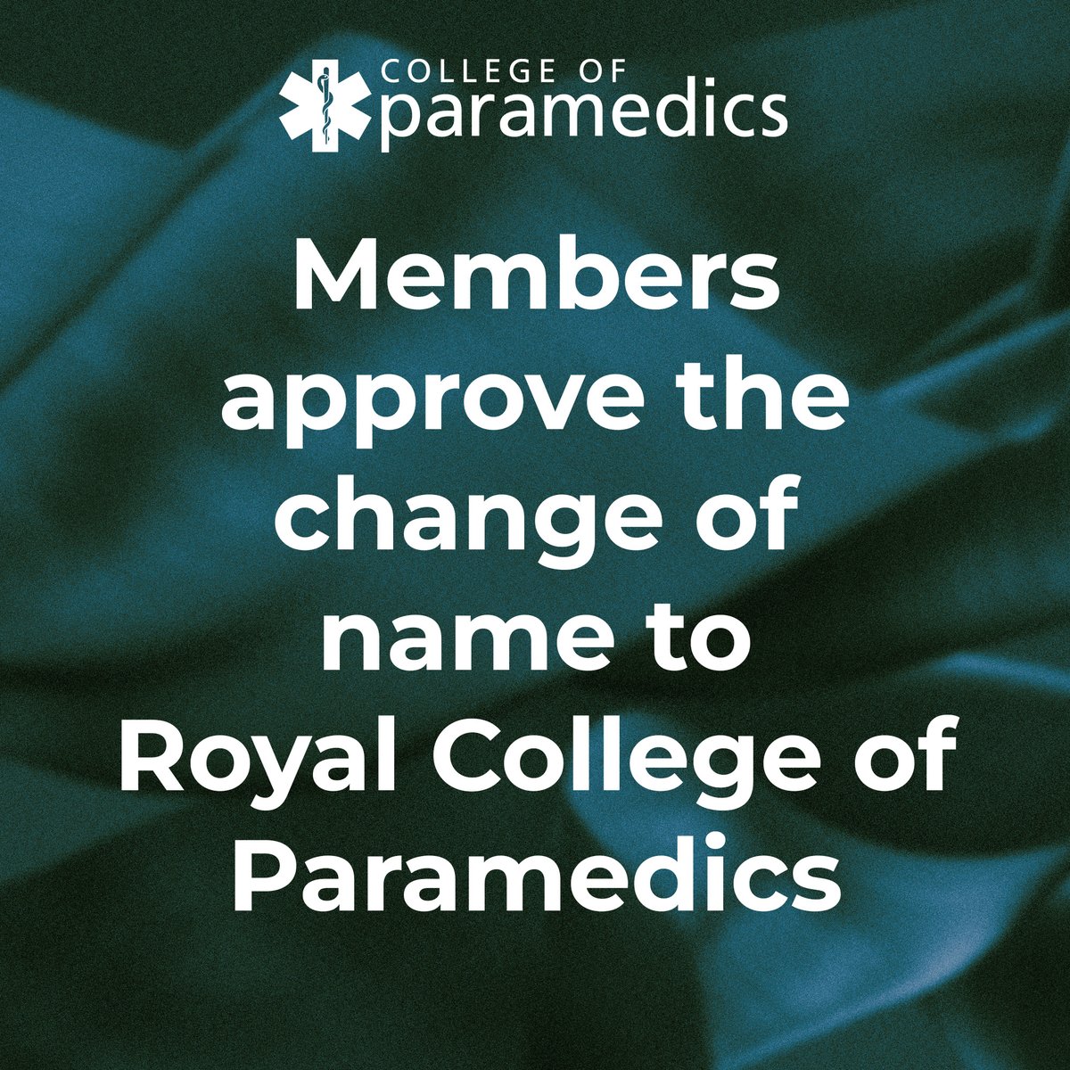 Royal College of Paramedics tweet media