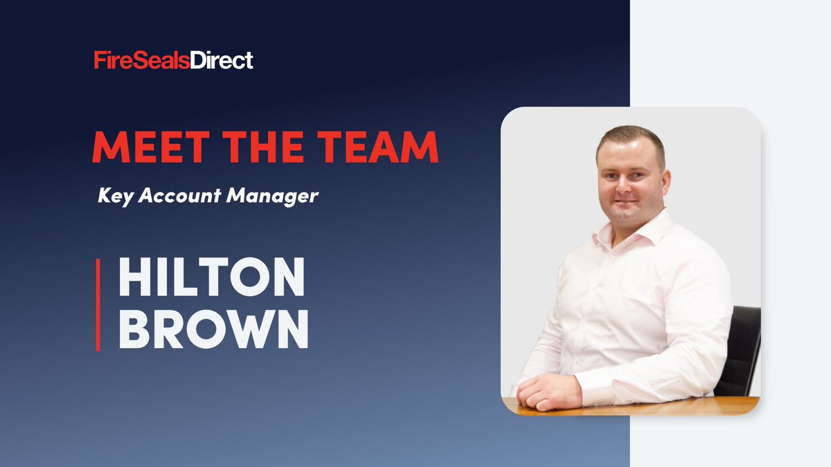 FireSealsDirect's tweet image. Meet Hilton, our Key Account Manager 👋 

If you’ve got a trade account, chances are you’ve already spoken to him. Hilton works closely with our customers to make sure you get the right solutions for your projects.

We asked Hilton a few questions to get to know him better ➡️