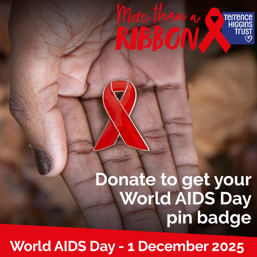 This World AIDS Day, 1 December, we remember those we’ve lost to HIV.

Join with our community to promise, pledge and take a stand for people living with HIV – because it’s more than a ribbon.

Donate now.

tht.org.uk/?form=FUNWTQVH…
