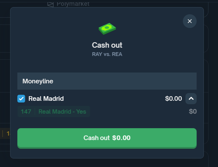 Gm, it’s time for me to step away from sports betting i guess

Who would’ve thought RM could lose to underdogs in La Liga

The $100 loss isn’t a big deal, it was just a fun bet on my favorites

Prediction markets are evolution except when it turns into gambling