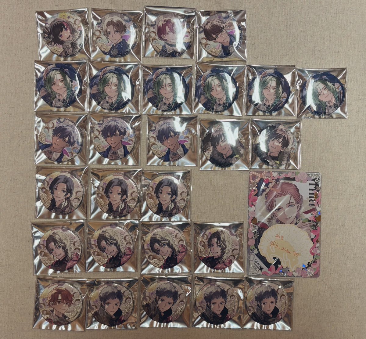 【交換】B-PROJECT Bプロ　AGF 10th 10周年　缶バッジ

譲→是国、増長、音済、釈村、王茶利6、野目3、⭐︎金城2、唯月3、遙日4、不動、殿4

求→阿修

一部お声がけ中です
⭐︎はまとめての方交換優先
郵送のみ
気軽にお声がけください🙇