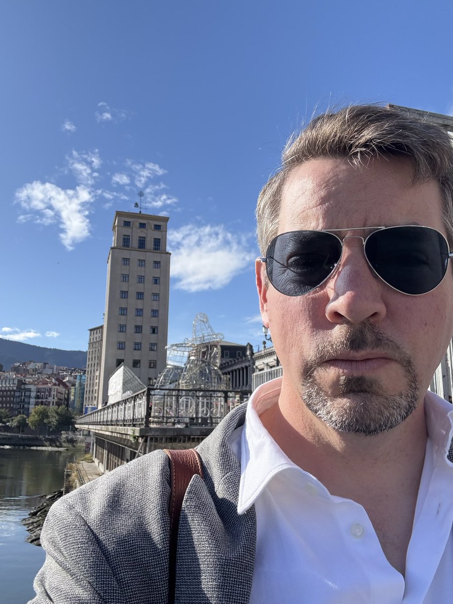 Heading over on an unusually sunny Bilbao day to do a talk for Basque companies on the risks &amp; opportunities in the American economy with former SBA Administrator Isabel Guzman who chairs our Global Risk Advisory Council