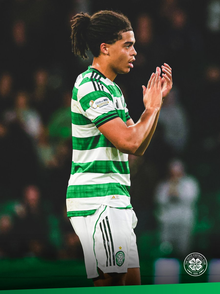 CelticFC's tweet photo. A solid debut for Jahmai 👏

#CELKIL | #CelticFC🍀 https://t.co/CdnmMXbtjJ