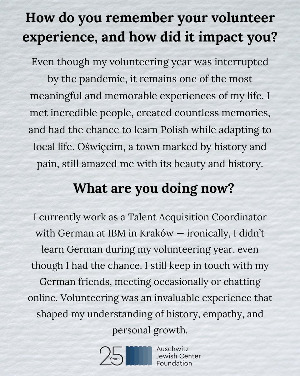 🇺🇦 Meet Illia!
He was our volunteer from Ukraine at the Museum in 2019–2020. Although his volunteering year was interrupted by the pandemic, it was still a time full of learning, friendship, and meaningful experiences. Illia learned Polish, got to know everyday life in Oświęcim,