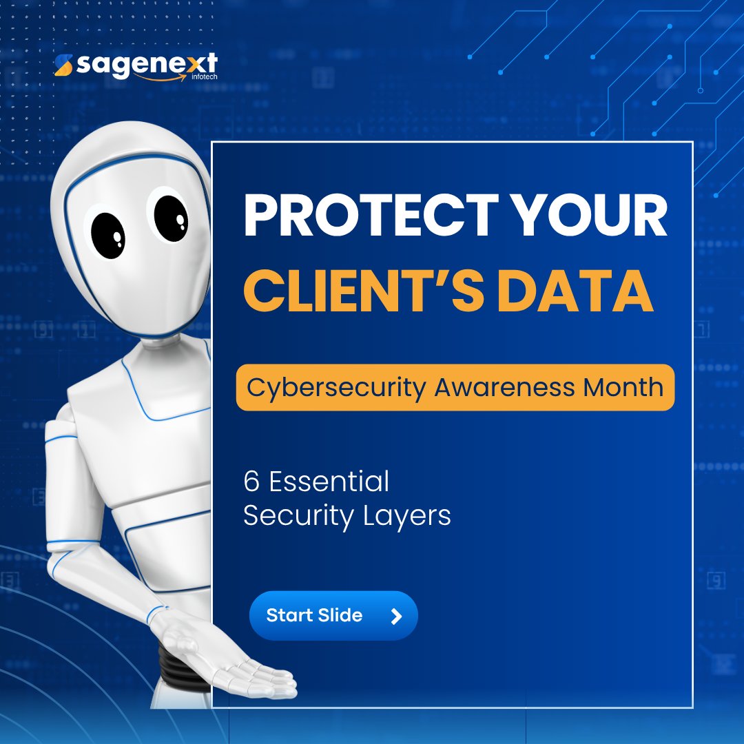 Sagenextinfo's tweet image. November is National #Cybersecurity Awareness Month.
Protecting your clients&apos; sensitive financial data isn&apos;t optional; it&apos;s your professional duty.

#sagenext #DataProtection #CPASecurity #CloudSecurity 
Click the link for the complete security guide thesagenext.com/data-security