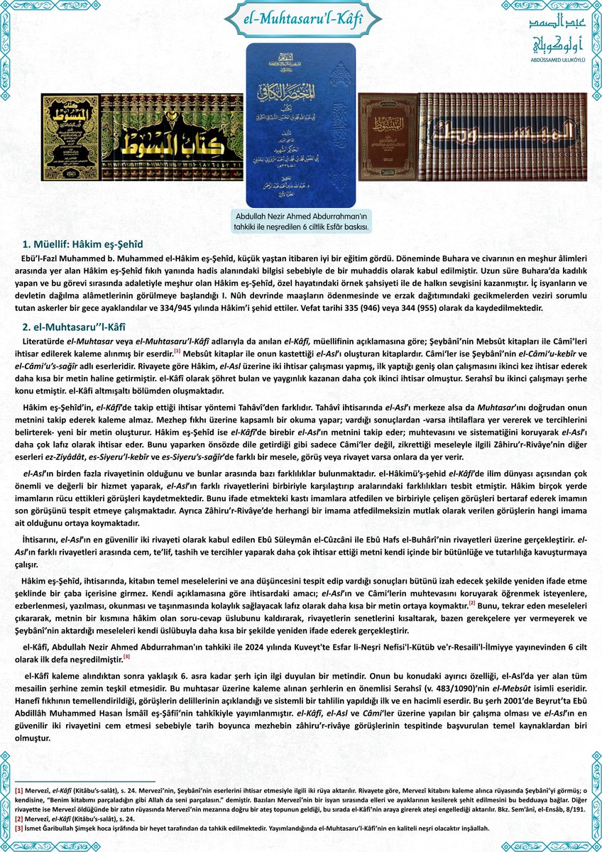 a_sametulukoylu's tweet photo. 📚 el-Muhtasaru'l-Kâfî. https://t.co/5qaEwRifEF
