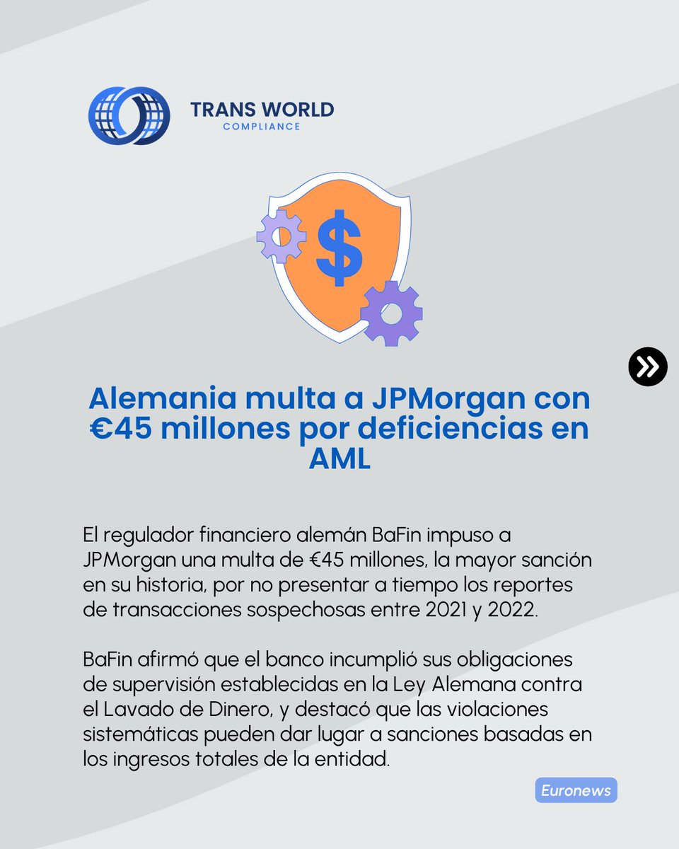 TransWorldComp's tweet image. #Noticias | Las fallas en la prevención de lavado de dinero, las represalias contra denunciantes y las brechas de cumplimiento demuestran una cosa: los sistemas son tan sólidos como las personas que los hacen cumplir.

👉 hubs.la/Q03Sl2D30

#Cripto #AML #Cumplimiento