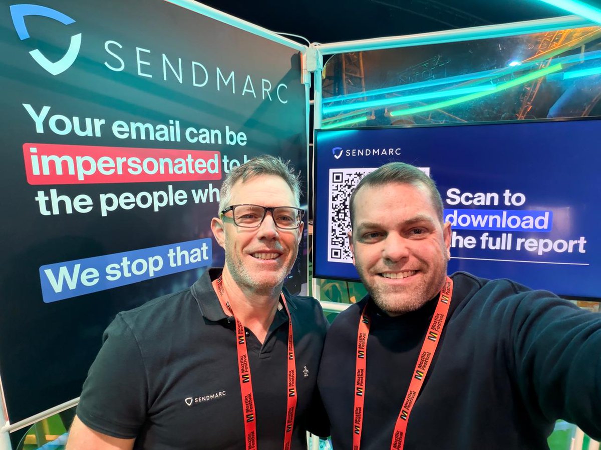 Sendmarc's tweet image. We’ve just wrapped an inspiring weekend at MozFest 2025 in Barcelona – connecting with like-minded people working toward a safer, more transparent internet.

Conversations on AI, cybersecurity, &amp;amp; digital trust are shaping how we communicate online, &amp;amp; we’re proud to be part of it.