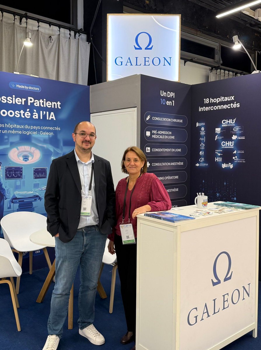 Galeon’s crew is on the ground at SOFCOT 2025 in Paris.

Valérie &amp; Jonathan are talking surgery, digital records, and the future of hospital care.
Real feedback, real people, real impact.