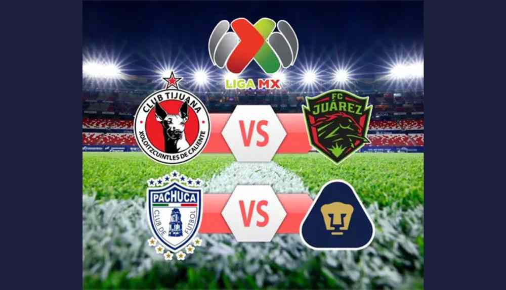 PeriodistasU's tweet image. 🔥 A un paso de Liguilla: Xolos vs. Bravos y Pachuca vs. Pumas son los vibrantes partidos del Play-In. ¿Quiénes serán los dos equipos que logren meterse a la Fase Final del torneo? ¡Haz tus pronósticos! #FaseFinal #Apertura2025 zurl.co/RoZy0