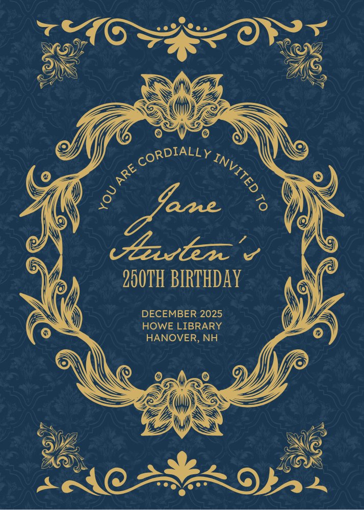 Don't miss our Jane Austen 250th Celebration this December!

Expect: Regency Dancing, Embroidery, a Northanger Abbey discussion, a Pride &amp; Prejudice Marathon Reading, and the grand Jane Austen Ball on Dec 12th!

Scandalous to miss it! Details: thehowe.org/programs/jane-…