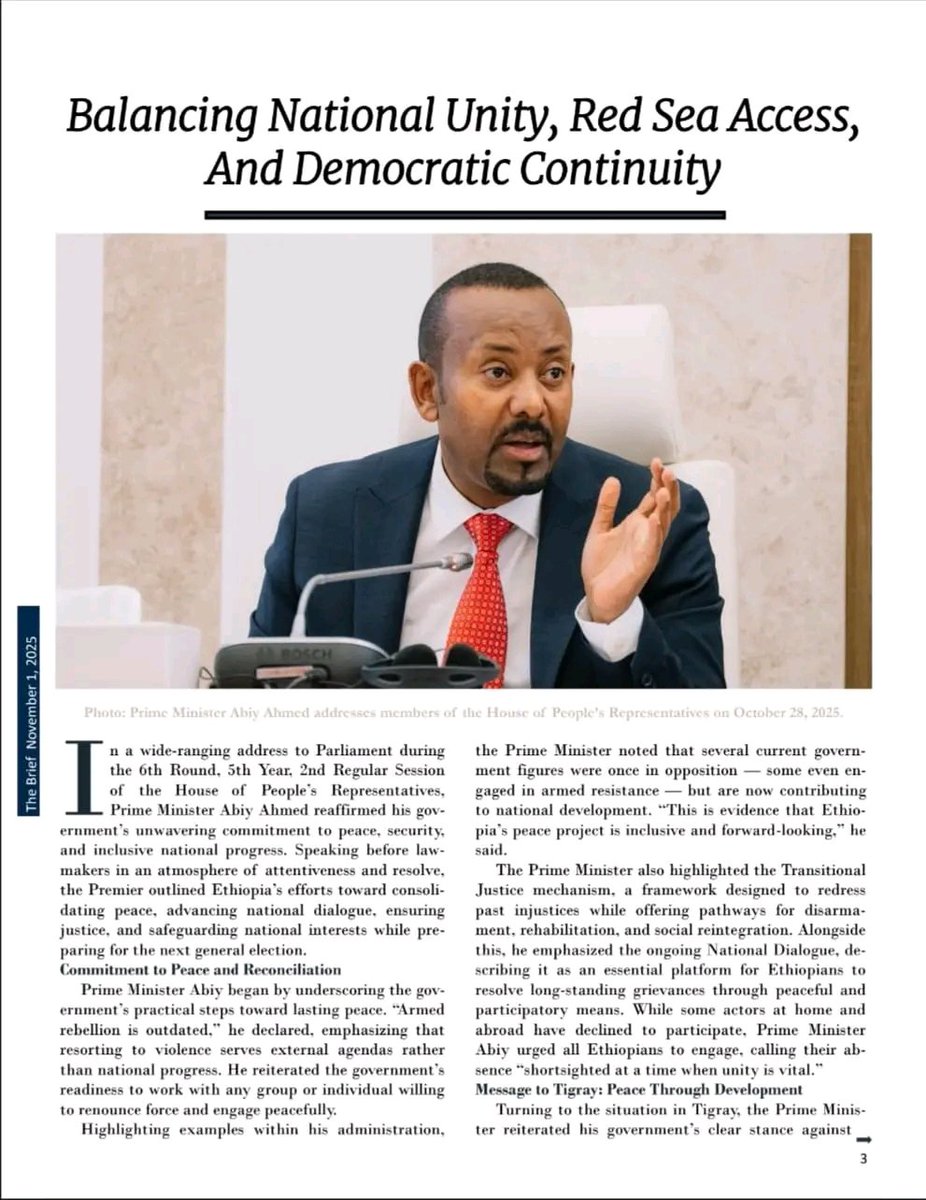 🇪🇹✨𝗡𝗲𝘄 𝗳𝗿𝗼𝗺 𝗧𝗵𝗲 𝗕𝗿𝗶𝗲𝗳 – 𝗘𝘁𝗵𝗶𝗼𝗽𝗶𝗮𝗻 𝗘𝗺𝗯𝗮𝘀𝘀𝘆 𝗶𝗻 𝗟𝗼𝗻𝗱𝗼𝗻
Prime Minister Abiy Ahmed Ali’s latest parliamentary address reflects on 𝗽𝗲𝗮𝗰𝗲, 𝘂𝗻𝗶𝘁𝘆, 𝗮𝗻𝗱 𝗘𝘁𝗵𝗶𝗼𝗽𝗶𝗮’𝘀 𝗻𝗮𝘁𝗶𝗼𝗻𝗮𝗹 𝗶𝗻𝘁𝗲𝗿𝗲𝘀𝘁 — from 𝗥𝗲𝗱 𝗦𝗲𝗮 𝗮𝗰𝗰ess