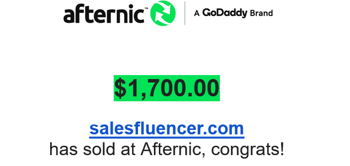 justdropped's tweet image. I just sold Salefluencer.com for $1,700!  Hold time 1 year.  You can purchase these for $99 @ namebrowse.com/jdnewsletter/d…  #Domains #afternic #sidehustle #godaddy #Crypto #domainssold #Bitcoin #NewYork #Mamdani #Blockchain #goodmonday
