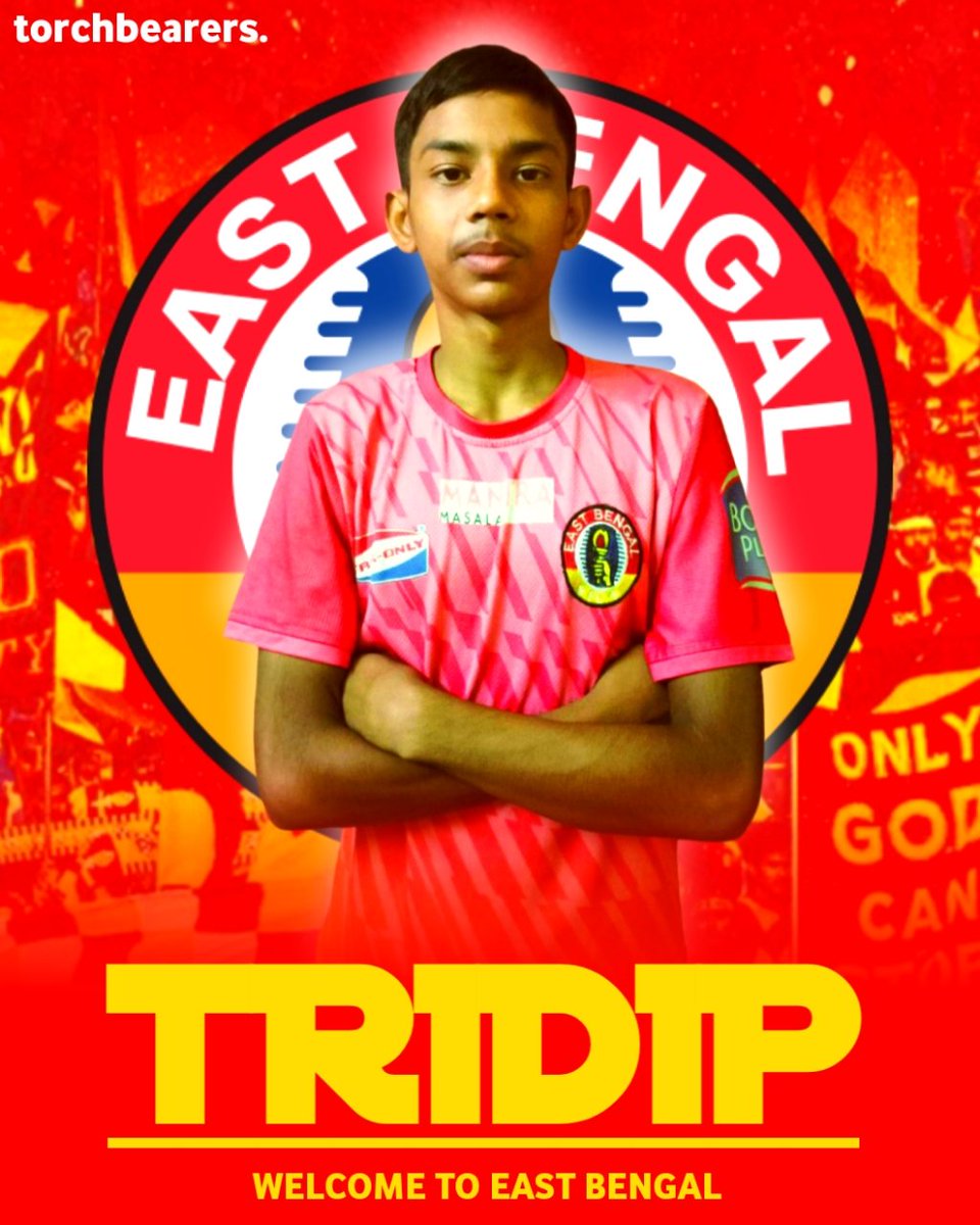 torch__bearers's tweet image. East Bengal FC has completed the signing promising bengali midfielder Tridip Ghosh from Adamas United Sports Academy for the upcoming edition of AIFF Junior League.

Welcome to East Bengal, Tridip ❤️💛

#JoyEastBengal #TorchBearers