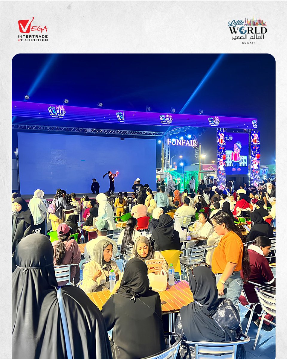 vega_inter's tweet photo. Highlights from Little world kuwait season 2 organized by Vega Intertrade and Exhibitions !

The energy, the food, the smiles... it’s all here!

If you haven’t been yet, come feel the world in one place at Kuwait international fair,Mishref

Open daily from 4pm till 11pm. https://t.co/3pjWBrYTlJ
