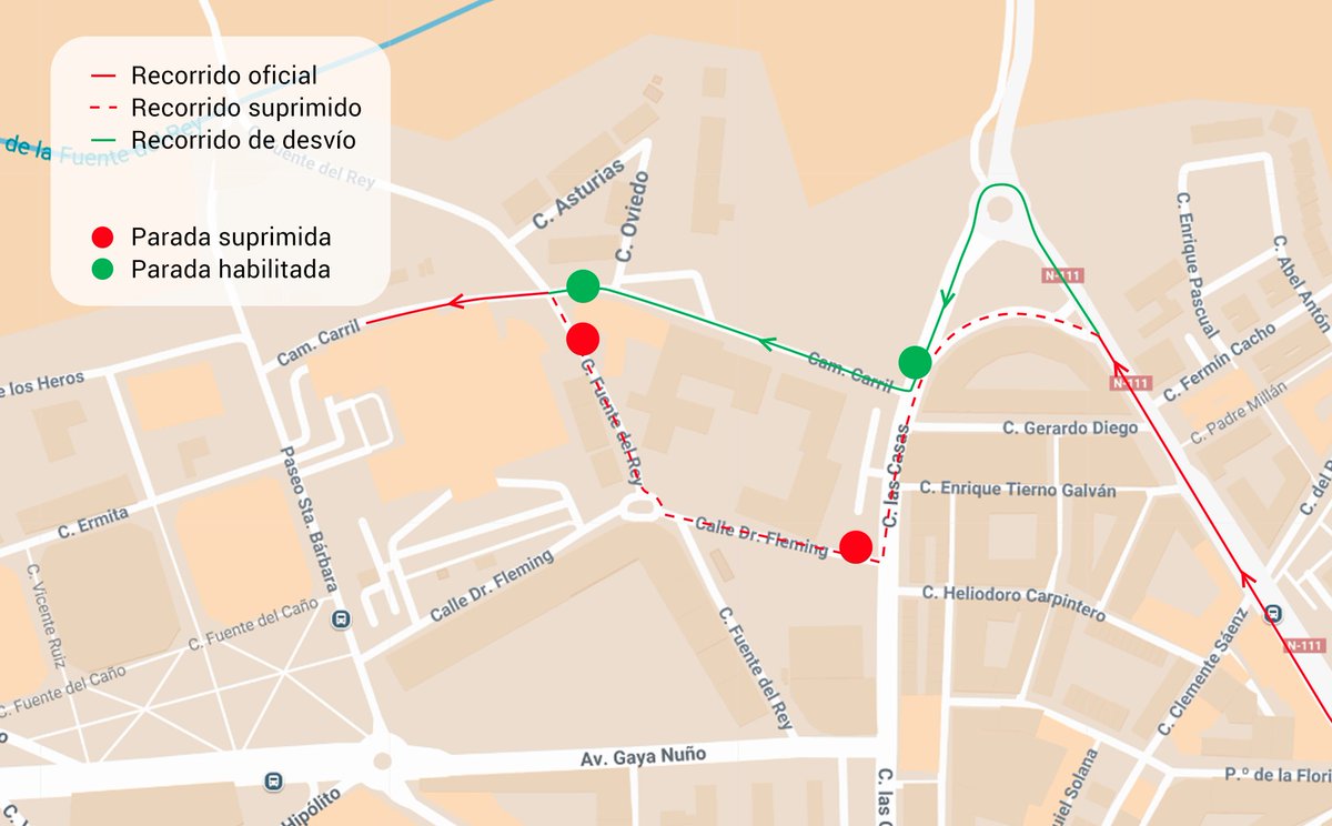 🚧 Desde hoy, lunes 10 de noviembre, comienzan las obras de peatonalización de la calle Fuente del Rey.
🔸 Se cierra al tráfico rodado, quedando únicamente el paso peatonal habilitado.
👩‍🏫 Transporte escolar:
Los autobuses del IES Politécnico recogerán al alumnado en la calle Las